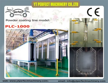 

PLC-1000 powder coating line,powder coating requiment, powder painting line