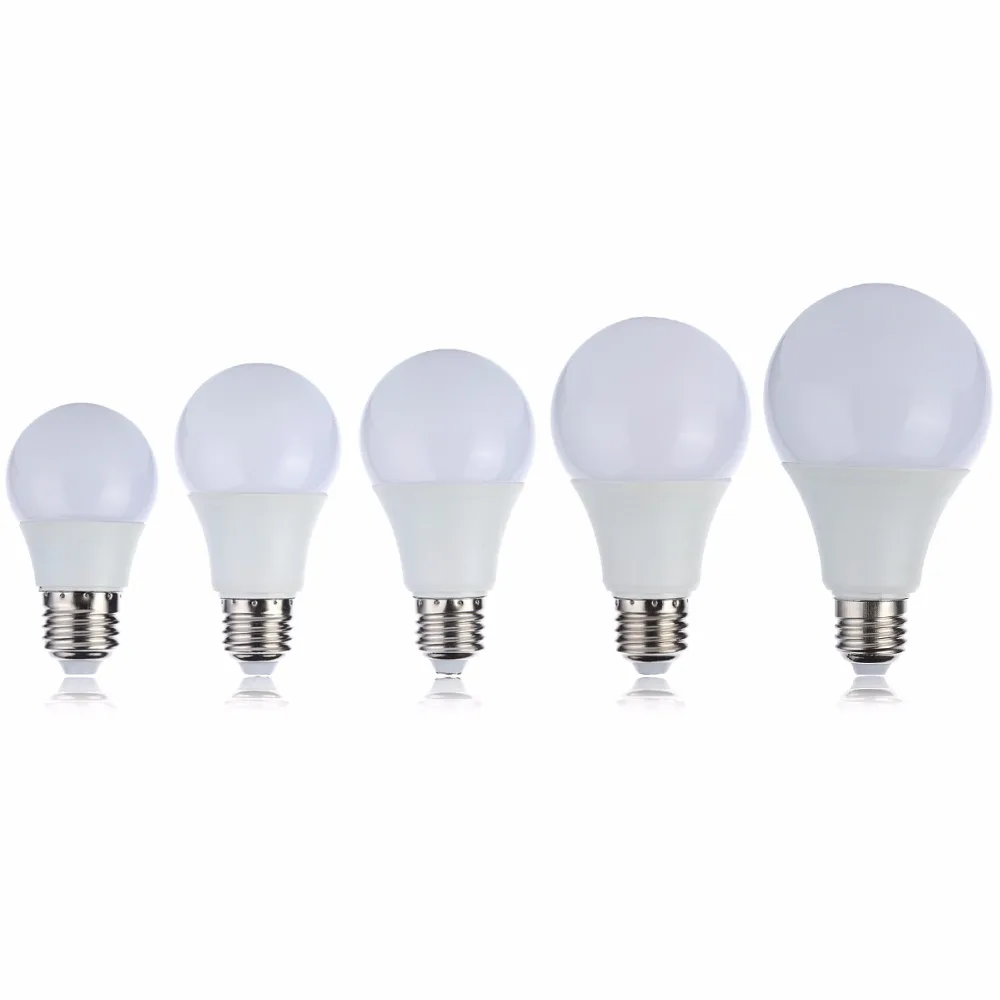 Светодиодная лампа E27 3 Вт 5 7 9 12 220 В 110 Smart IC светильник SMD5730 быстрая теплоотдача
