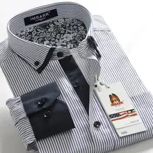 Новое поступление полосатая Лоскутная Мужская очень большая Модная рубашка с длинным рукавом размера плюс 5XL 6XL 7XL 8XL 9XL 10XL