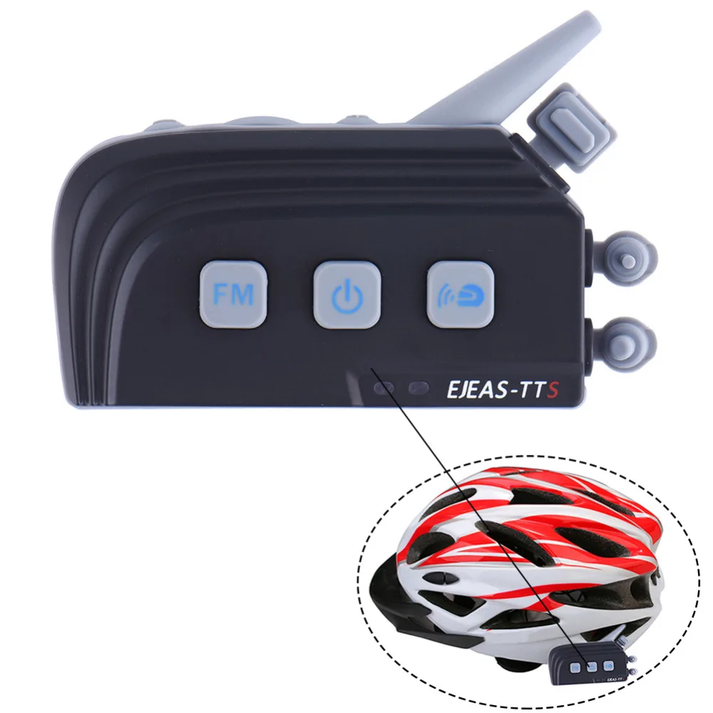 

Waterproof TTS Motorcycle Helmet Intercom Outdoor Bicycle Riding Interphone Headset Full Duplex 4 People Intercom New Version