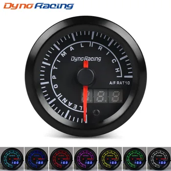 

Dynoracing 52mm Dual Display Air fuel ratio gauge 7 colors Led Air fuel ratio meter Car meter with stepper motor Air/Fuel gauge