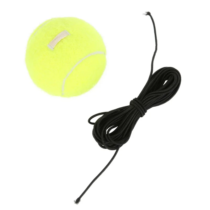 Эластичной резинкой Теннисные Мячи Желтый Зеленый теннис спортивный пояс линии тренировочный мяч улучшить свои навыки