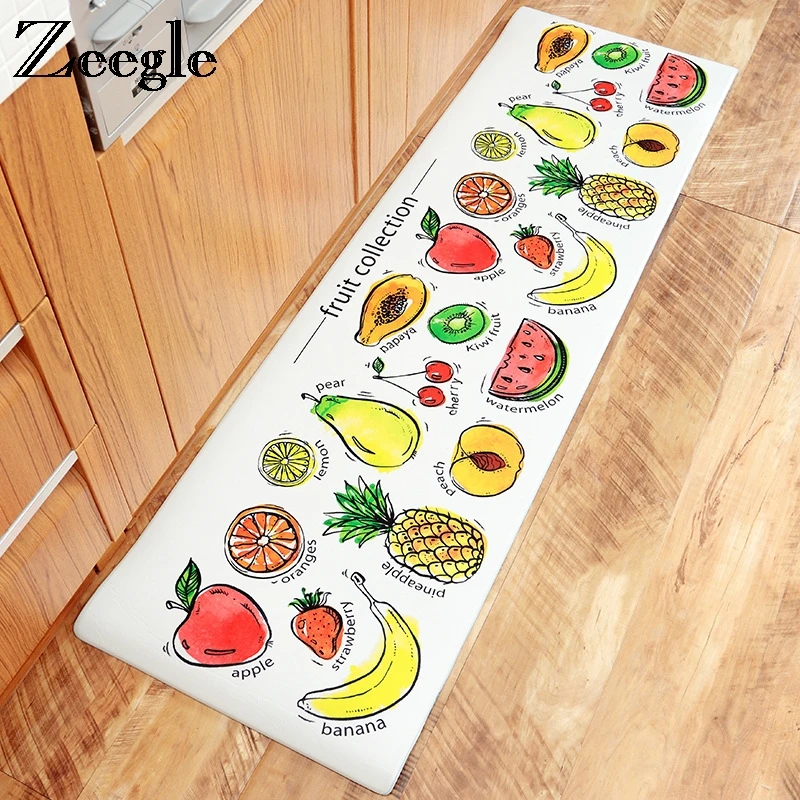Zeegle ПВХ кухонный ковер Балконный стол стул напольный коврик Противоскользящий