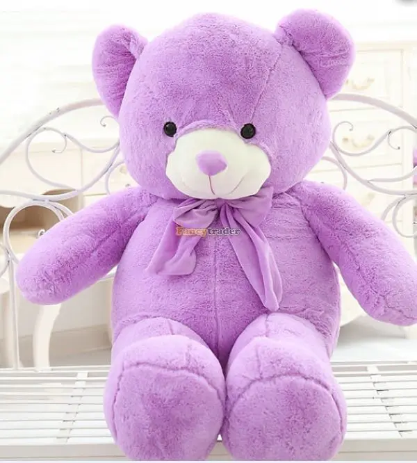 giant teddy bear purple