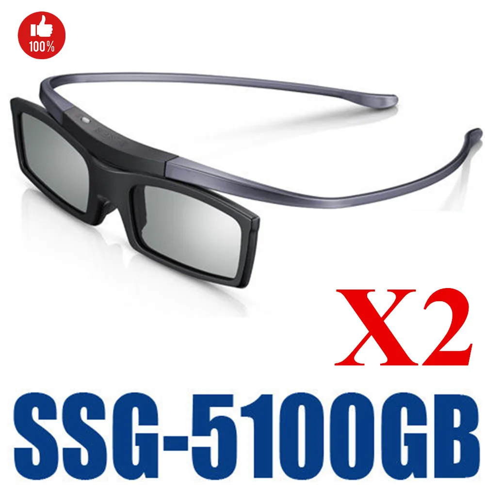 2 шт./лот оригинальные 3D Bluetooth активные очки ssg5100GB для всех ТВ-серий Samsung |