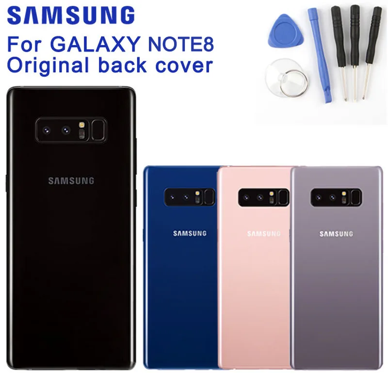 Samsung Original Battery Glass Back Cover Door For Samsung Galaxy Note 8 Note8 N9500 N9508 SM-N950F Rear Housing Phone Cover Samsung Original Battery Glass Back Cover Door For Samsung Galaxy Note 8 Note8 N9500 N9508 SM-N950F Rear Housing Phone Cover