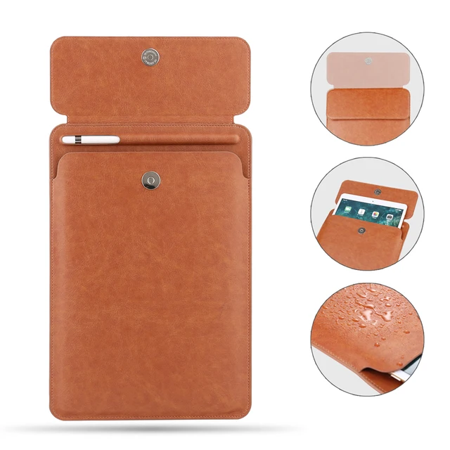 4 x 1 Funda en tacto piel para ipad Pro 10.5″ / 9.7″ con ranura para lapiz