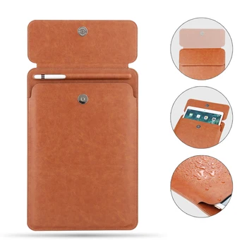 

Button pocket Sleeve Cover for iPad Pro 10.5 Pouch Bag with Pencil Slot case for iPad Pro 9.7 and for new ipad 11 2018 Release