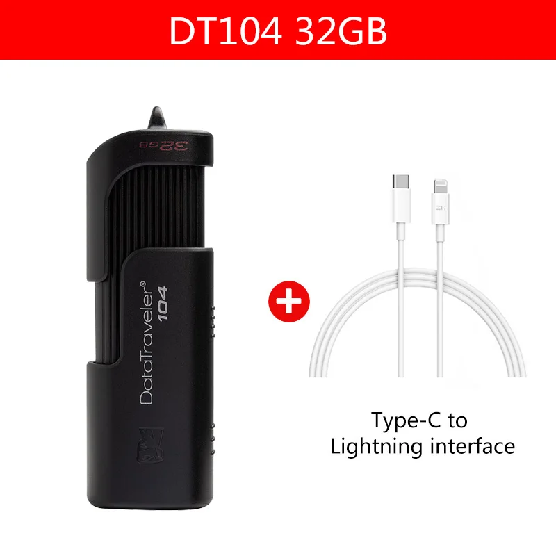 Kingston DT104 32 GB USB флеш-накопители бизнес-офисный автомобиль 32 gb USB 2,0 ручка-накопитель высокоскоростной usb-флешки - Цвет: 32GB-ZM-06