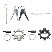 Отвертки для велосипеда Phillips прецизионная форма ключа литая сталь мини щелевой брелок Карманный ремонт EDC инструменты многофункциональные