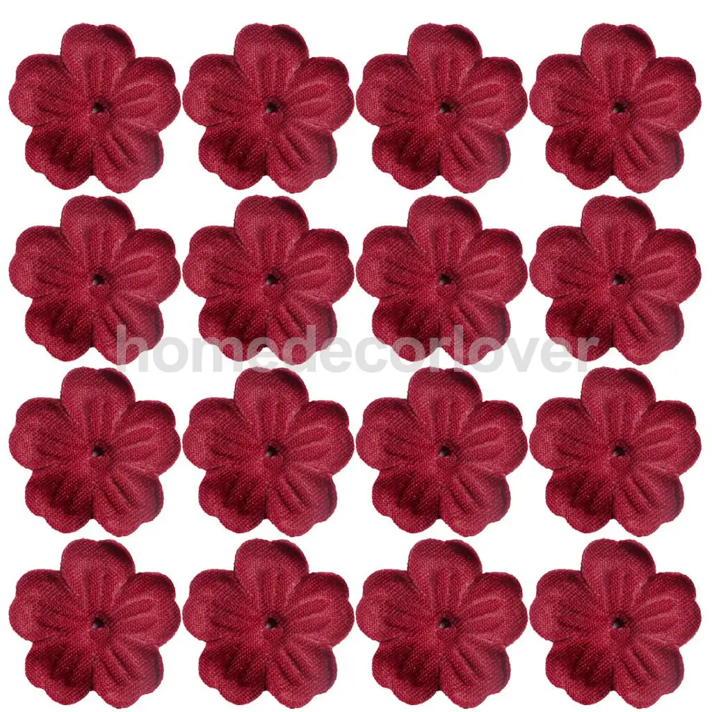 100 Pieces Artificial Simulation Flower Petals for DIY Crafts Dark Red