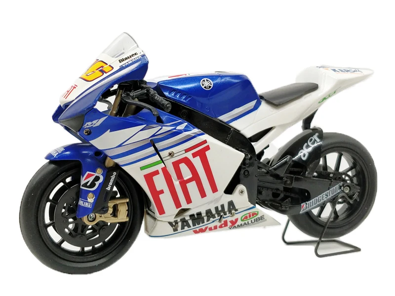

1:12 NewRay Motorcycle Yamaha YZR #46 Rossi MotoGp Diecast Motor Racing