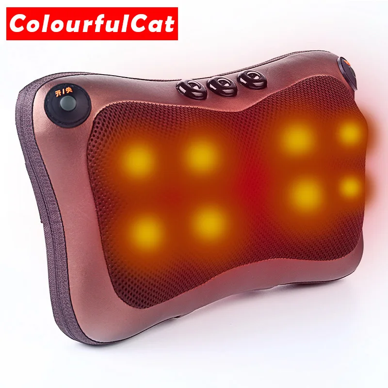 Продажа 328 распродажа, массажная подушка шиацу, инфракрасная нагревательная подушка для шеи, плеч, спины, тела, массажер, устройство для шейного отде...