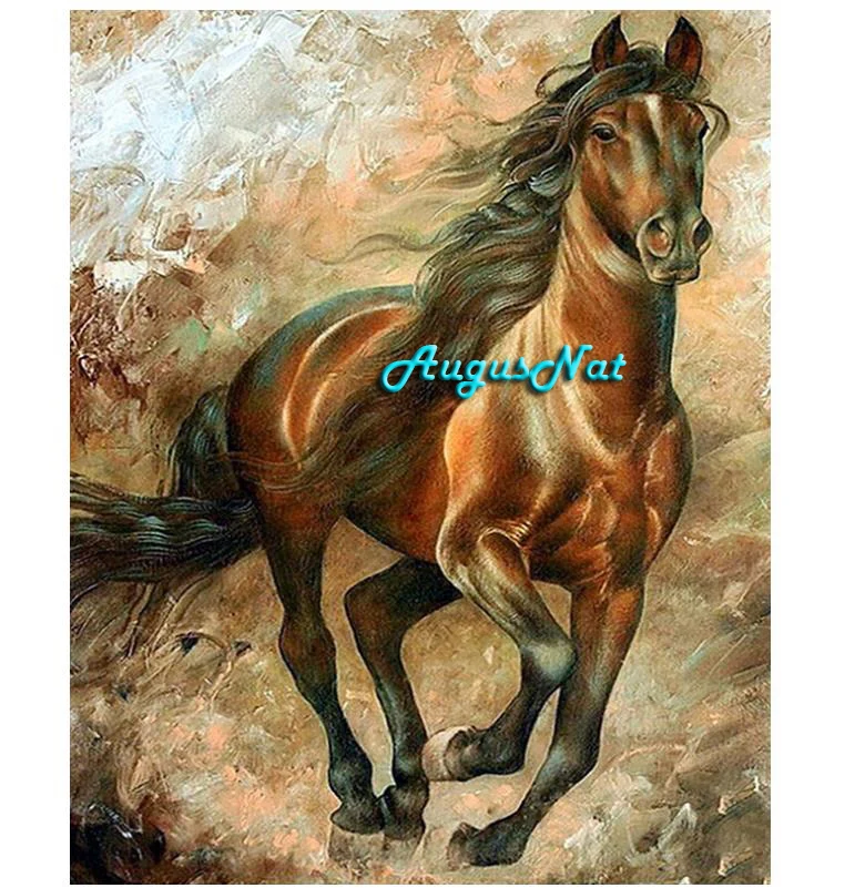 horse diamond painting cross stitch scenery wall art animal home decor