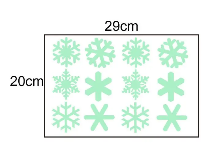 1 шт. горячая Распродажа Снежинка светящиеся игрушки наклейки комната Окно Магазин Рождество Светящиеся в темноте наклейки