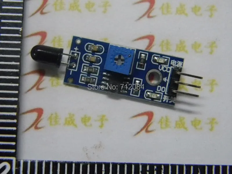 

IR Flame Fire Sensor Module Board 3-pin Wavelength 760nm-1100nm LM393