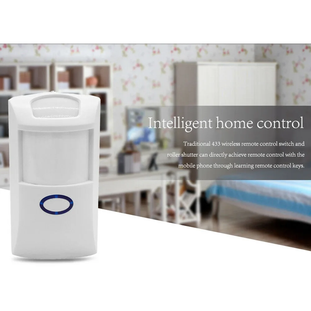 

433MHZ Infrared Long Distance Intelligent Home Outdoor Alarm Wireless Detector PIR Anti Pet Immune Security Remote Control