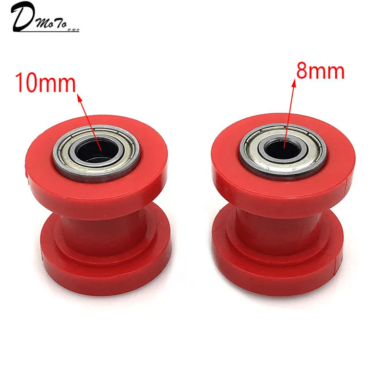 1PC Motorcycle 10mm 8mm Chain Roller Pulley Tensioner Wheel Guide for Pit Dirt Bike ATV XR125 CRF50 KLX110 Motorbike