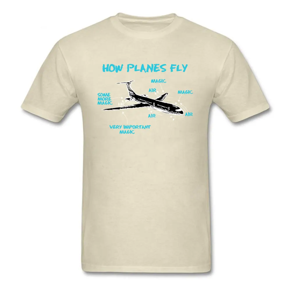 Принт инженера механического как самолет летают мужские футболки самолет схема шаблон Футболка день отца хлопок - Цвет: Beige