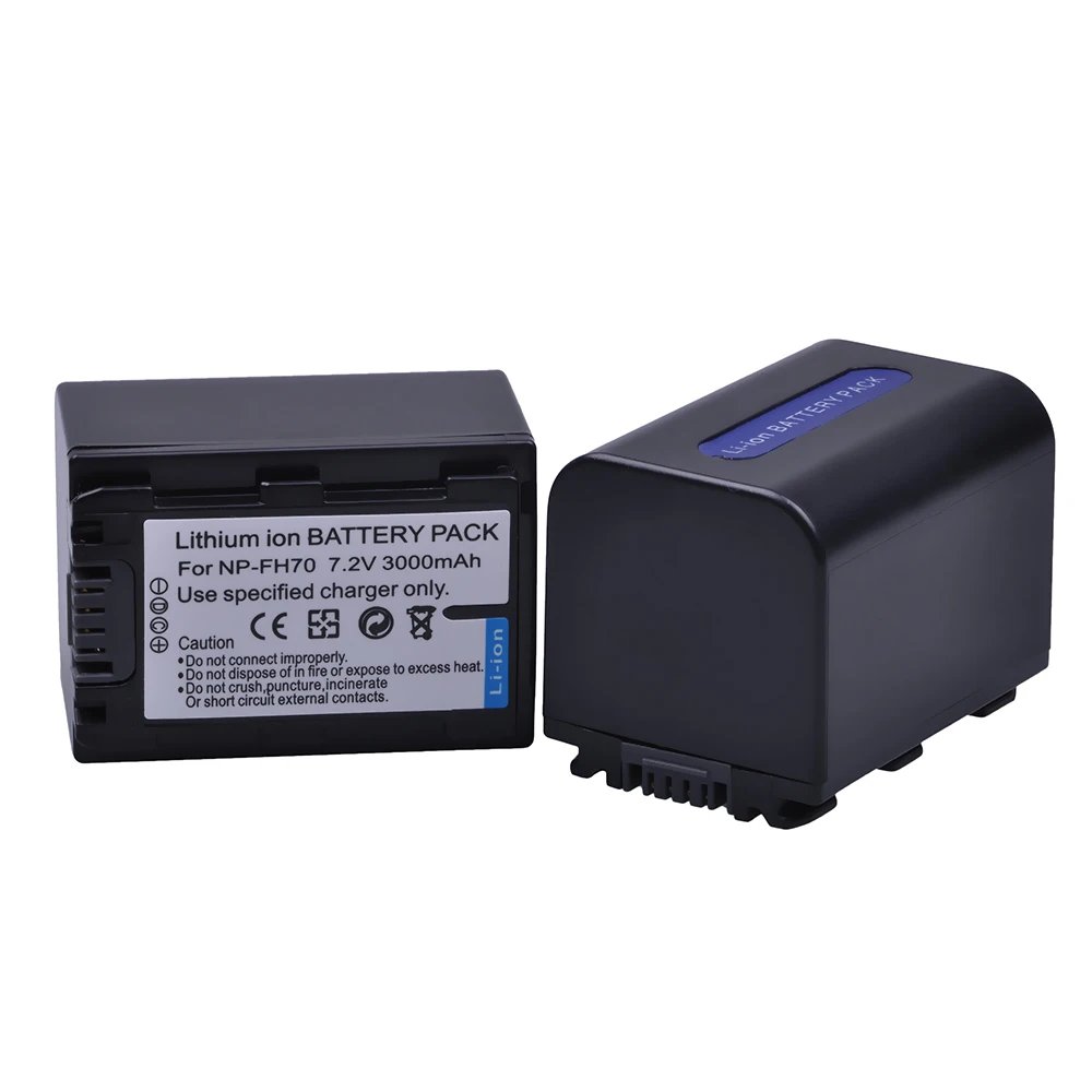 2pc 3000mAh NP-FH70 NPFH70 NP FH70 Аккумулятор для sony NP-FH30 NP-FH100 NP-FH50 Cyber-shot DSC-HX1 Alpha Series |