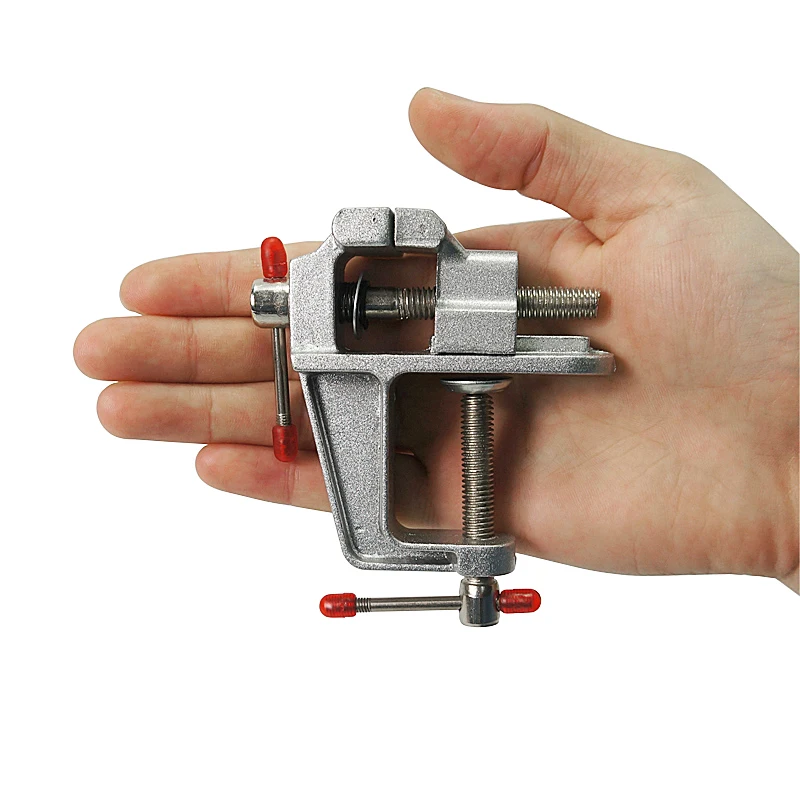 

Aluminum Miniature Small Jewelers Hobby Clamp On Table Bench Vise Mini Tool Vice