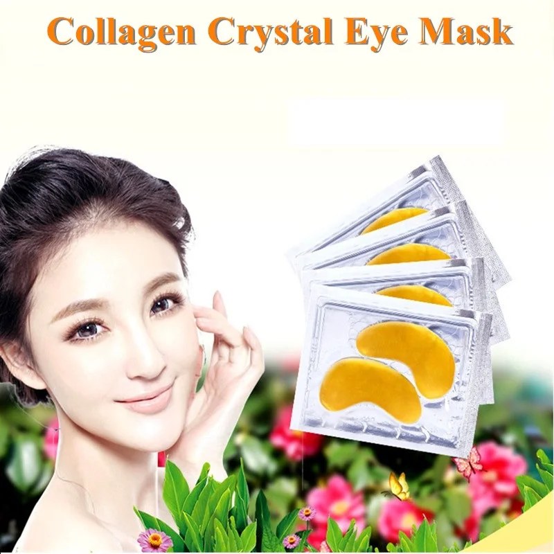 

1pair Anti-Wrinkle Crystal Collagen Gold Eye Mask Crystal Eyelid Patch Remove Black Eyes Care