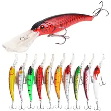 1 pçs 16.5cm/28.5g wobbler isca de pesca grande crankbait minnow baixo corrico isca artificial pique carpa iscas peche pesca equipamento