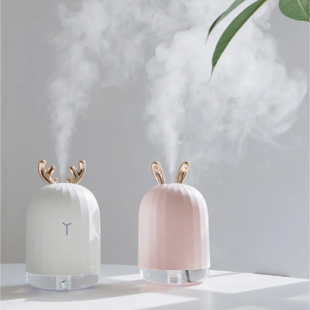 

220ml USB NEW Lavender Air Ultrasonic Humidifier Essential Oil Diffuser LED Night Light Cool Mist for Home