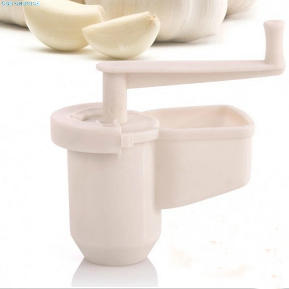Multifunctional Garlic Ginger Crusher Grinder Press Rotate Kitchen