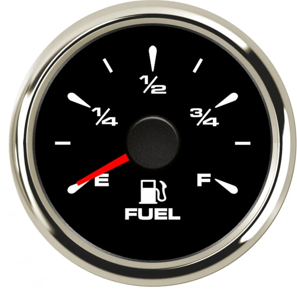 

Pack of 1 52mm Pointer Fuel Level Gauges E-F Fuel Level Meters 0-190ohm 240-33ohm Waterproof Fuel Gauges for Auto Boat