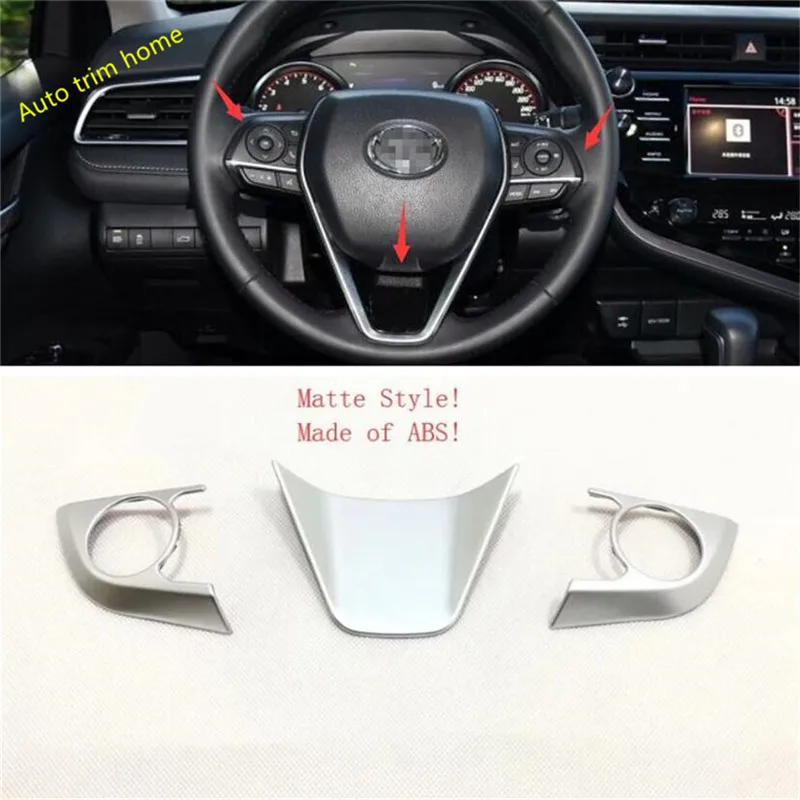 Lapetus интерьер ремонт подходит для Toyota RAV4 RAV 4 Руль украшения крышка отделка/красный/матовый/углеродного волокна стиль - Название цвета: Model A