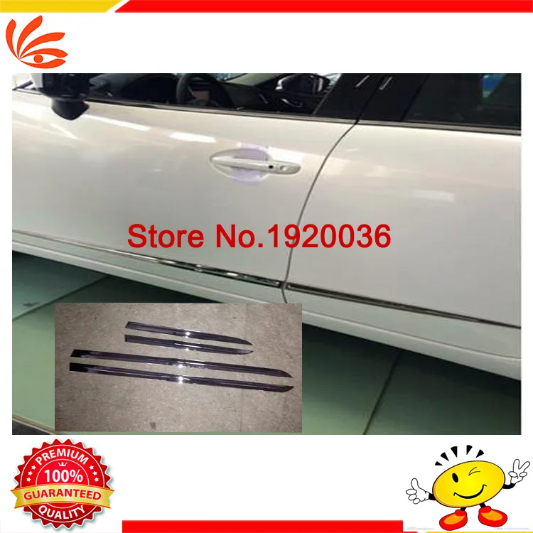 Car styling Chrome Body Side Door Trim Molding Exterior cover for MAZDA 6 ATENZA 2014 Door Side