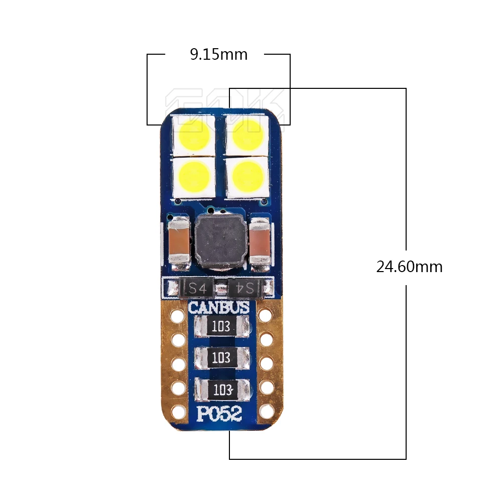 10 шт. высокое качество T10 8SMD 3030 LED canbus Белый Автомобильный боковой задний фонарь