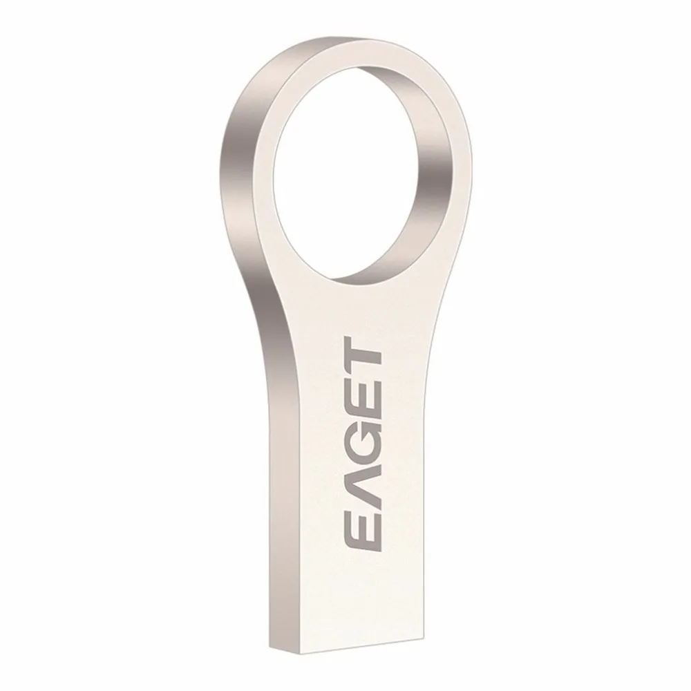 EAGET U9 USB2.0 Flash Drive металла флэш-накопитель USB кольцо для ключей Pendrive 32 г 16 г 8 г Водонепроницаемый Flash памяти U-диск для портативных ПК