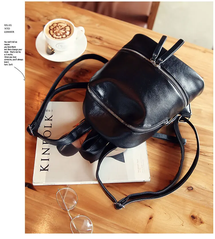 Vintage Women Backpack Designer PU Leather Female Travel Backpacks small Preppy style School Bagn (11)