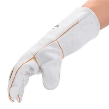 Рабочие перчатки безопасности сварочный аппарат самообороны ковшид кожа утолщаются огнеупорные термостойкие длинные перчатки