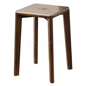 

Solid Wooden Stools Household Adult High Benches, Square Benches, Living Room Dining Tables And Benches Creative Low Benches, Ma