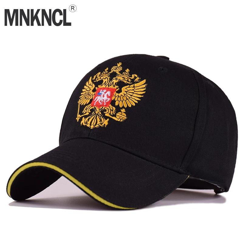 2018 New Russian Double Headed Eagle Embroidery Baseball Cap Cotton