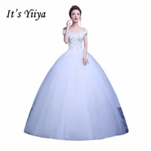 Free Shipping Boat neck font b Wedding b font Dresses 2017 Sequins Lace font b Bridal