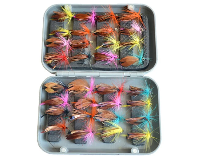 Wholesale Top quality dry fly lures 32pcs brand new various fly fishing