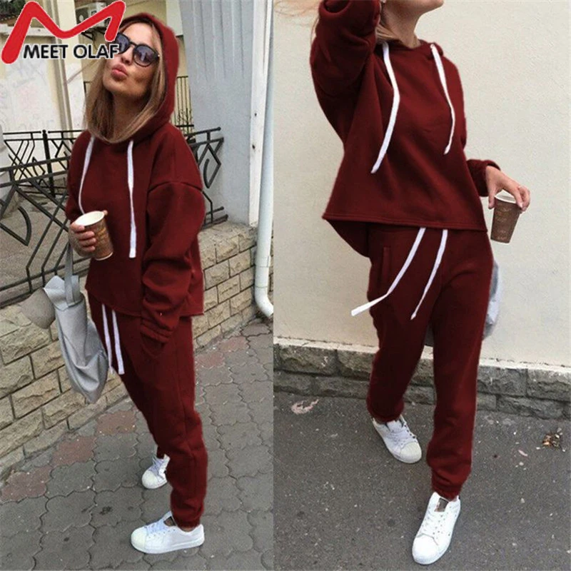 Новинка 2019 осенний спортивный костюм с длинным рукавом утолщенные толстовки