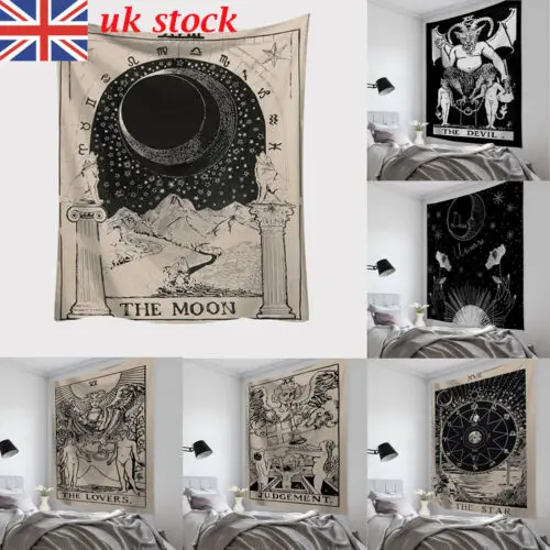 

Faroot 2019 New Tapestry Wall Hanging Polyester Tarot Card Pattern Blanket Tapestry Home Decor