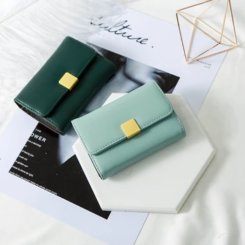 

Card Package Women's Multi-Card Position Korea Cute Card Package Ladies Simple Mini Card Holder Compact Organ Card Package