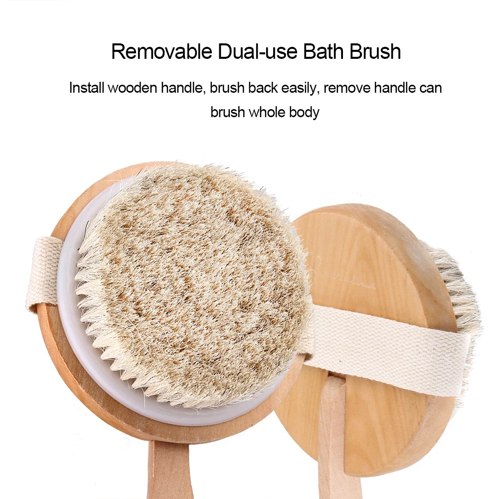 Bath Brush Soft Brushes Hair Body Skin Cleaning Long Handle Shower Massage Brush