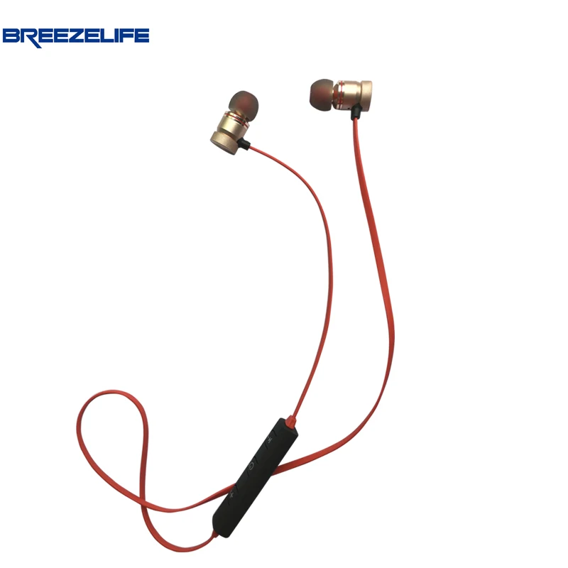 Breezelife Earphone Bluetooth font b Headphones b font Wireless font b Headphones b font Microphone Stereo