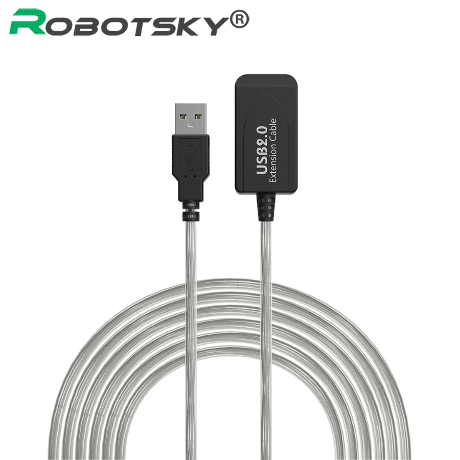 

5m 10m USB 2.0 Extension Cable With Signal Amplifier High Speed Male To Female Wireless Card Data Cabo For Printer Monitor Cords