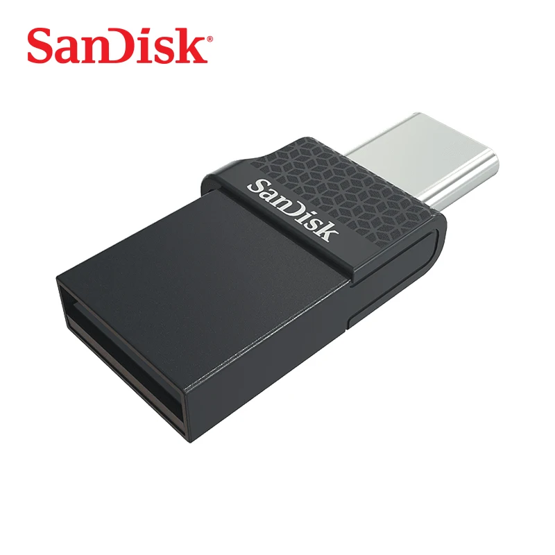 SanDisk USB флешка Ultra Dual диск OTG Тип-C ручка привода ручки 32 ГБ 64 128 для смартфоны