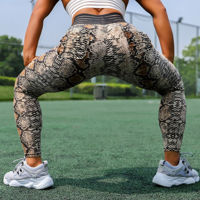Женские леопардовые леггинсы, спортивные леггинсы с эффектом пуш-ап и высокой талией из эластичного материала, 3 расцветки, спортивная одежда