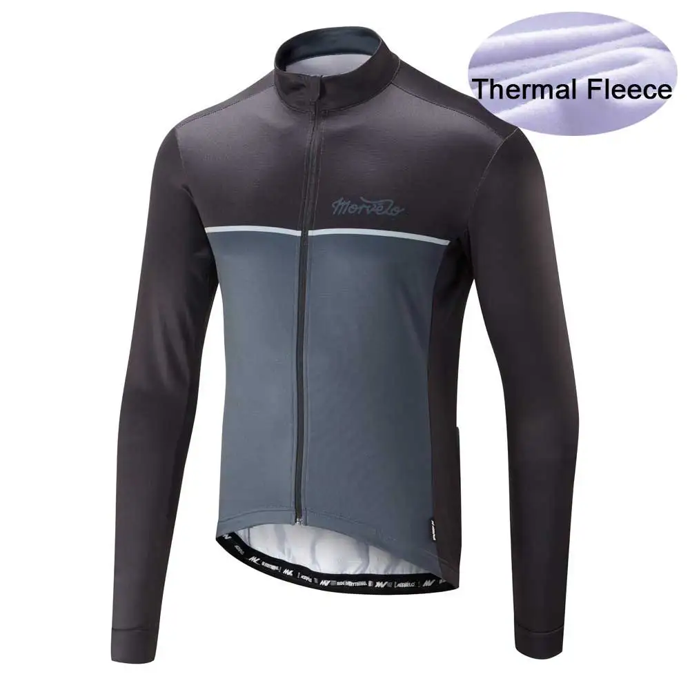 Morvelo Maillot Ciclismo Велоспорт Джерси рубашки с длинным рукавом тепловой флис зима Дорога MTB велосипед Топы Одежда для мужчин - Цвет: S4