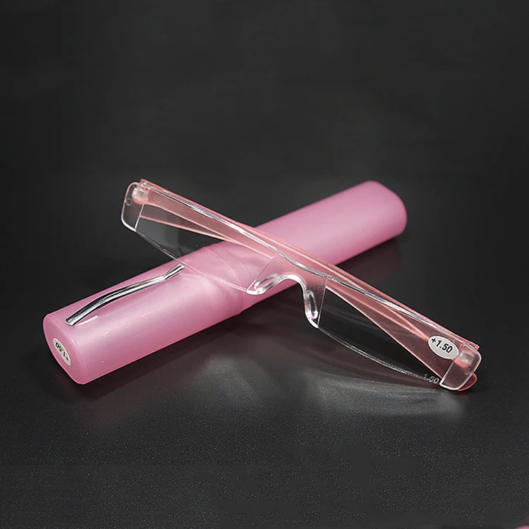 Pink Iboode удобные ультра светильник, очки для чтения, мужские и женские очки для чтения, при дальнозоркости, 1,0 1,5 2,0 2,5 3,0 3,5 4,0 солнцезащитные очки с Чехол - Цвет оправы: Pink